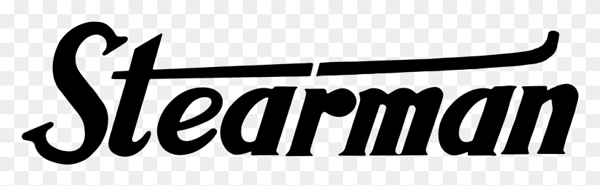 2331x601 Логотип Stearman Черно-Белая Каллиграфия, Космическое Пространство, Астрономия, Вселенная Png Скачать