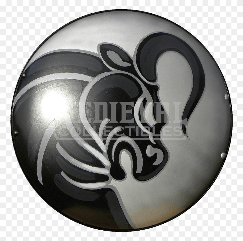 771x773 Steel Greek Bull Shield Greek Shield, Logo, Symbol, Trademark HD PNG Download