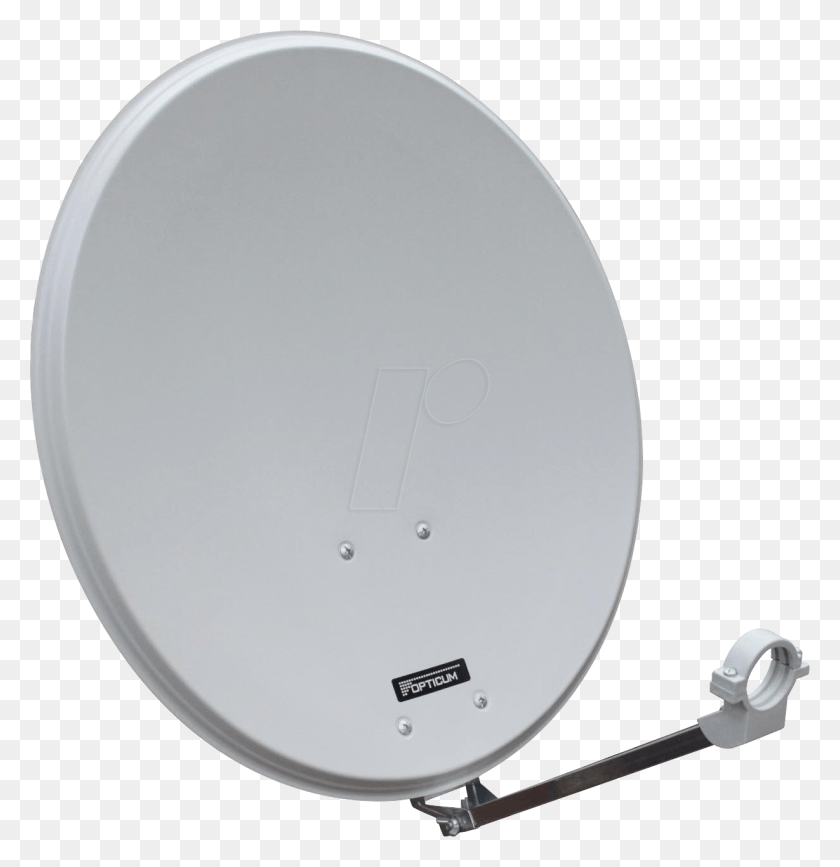 1229x1273 Steel Satellite Dish Light Grey Single Lnb Opticum Television Antenna, Electrical Device, Disk, Radio Telescope HD PNG Download