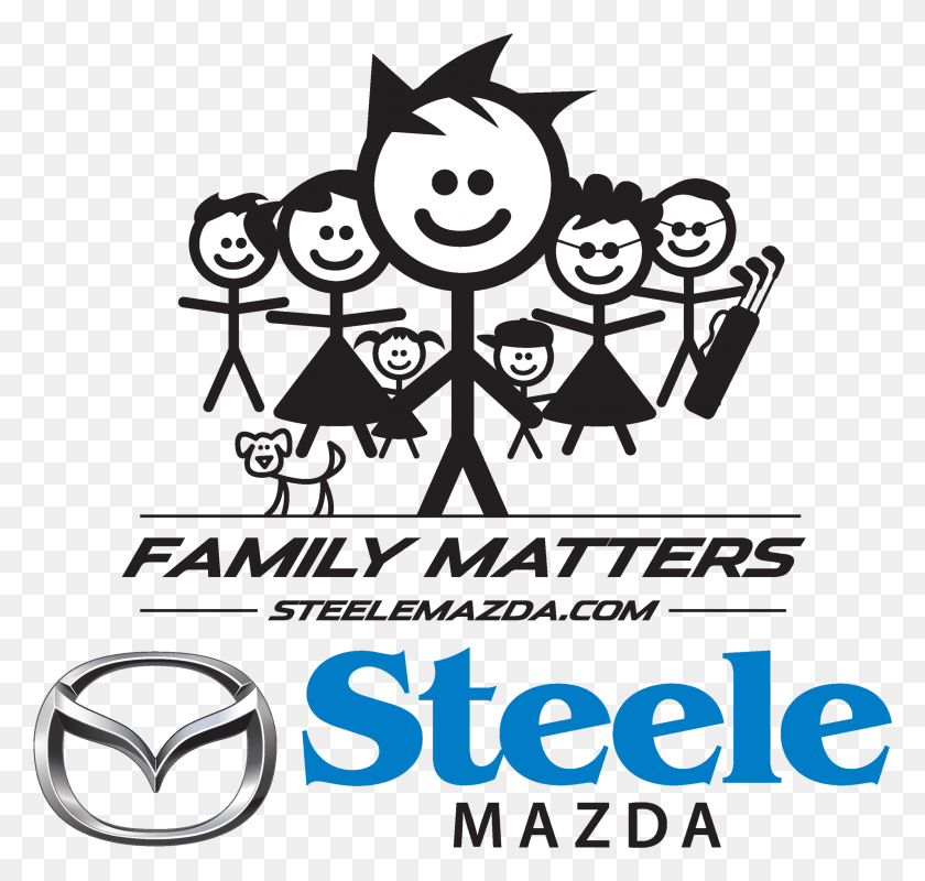 2468x2343 Steele Mazda Family Matters Icepatrol Steele Mazda Logo, Text, Symbol, Graphics HD PNG Download