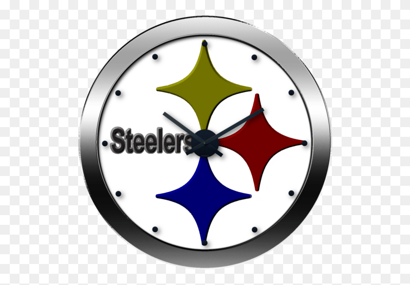 523x523 Steelers Logo Mickey Mouse Fondo, Analog Clock, Clock, Clock Tower HD PNG Download