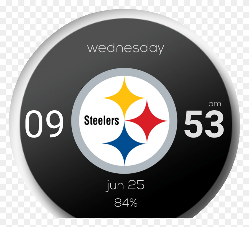 1280x1160 Steelers Watch Face Preview, Logotipo, Símbolo, Marca Registrada Hd Png