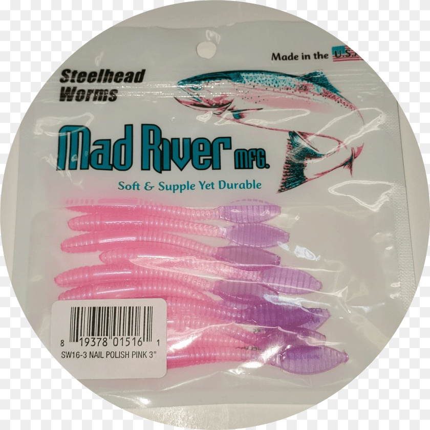 2829x2829 Steelhead Worms Rainbow Trout Sticker PNG