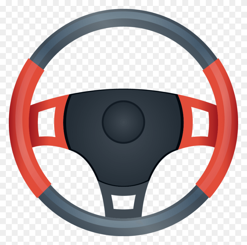 844x835 Steering Wheel Car Cartoon Car Steering Wheel, Helmet, Clothing, Apparel HD PNG Download