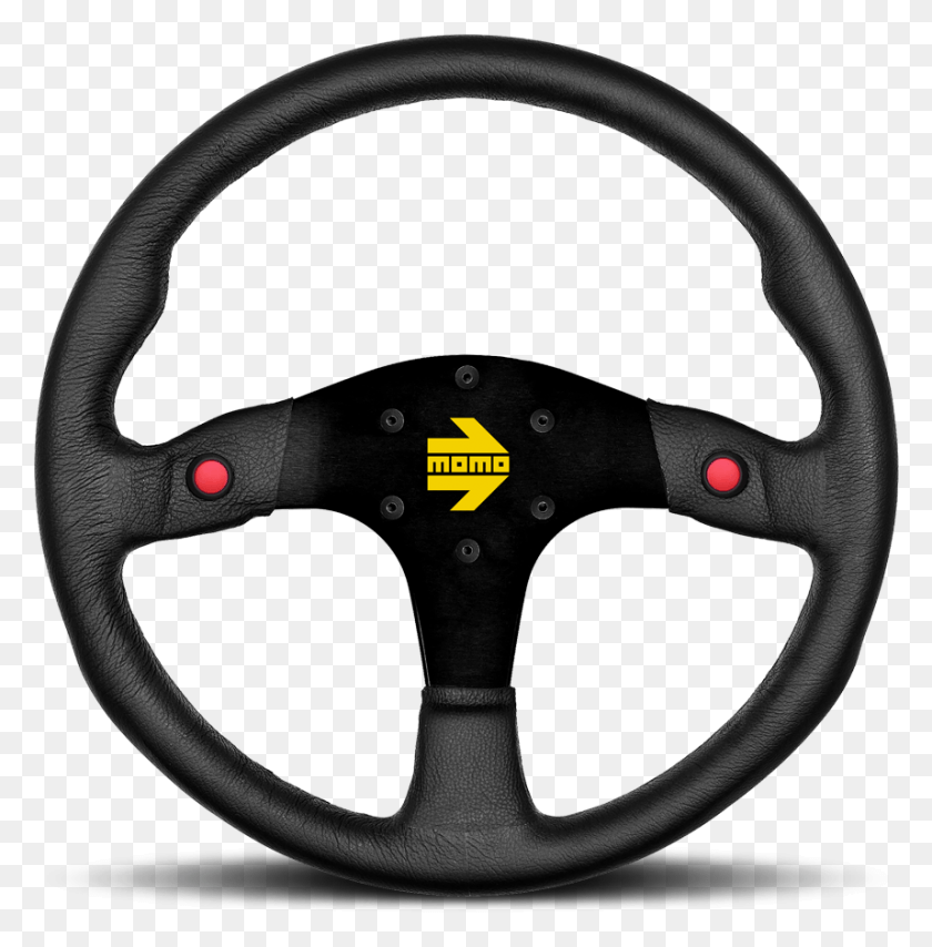 857x873 Steering Wheel Picture Momo Steering Wheel With Buttons, Helmet, Clothing, Apparel HD PNG Download