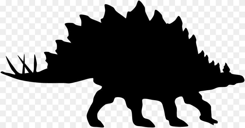 Stegosaurus Silhouette, Animal, Cat, Mammal, Pet Transparent PNG