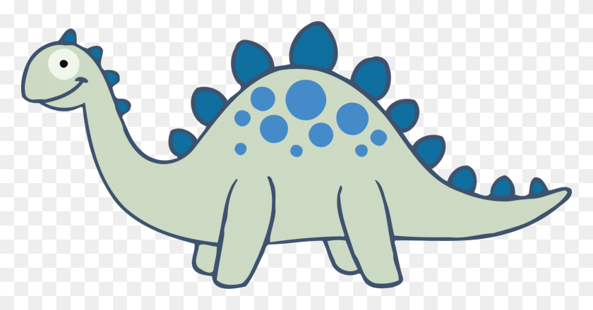 1538x750 Stegosaurus Vector Cute Cartoon Stegosaurus Clip Art, Animal, Sea Life, Mammal HD PNG Download