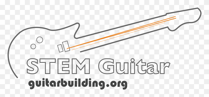 3911x1668 Stem Guitar Building Logo Stem Guitar, Musical Instrument, Trombone, Brass Section HD PNG Download