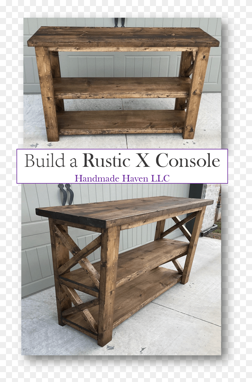 752x1213 Step By Step How To Rustic Handmade Sofa Table, Wood, Furniture, Tabletop HD PNG Download