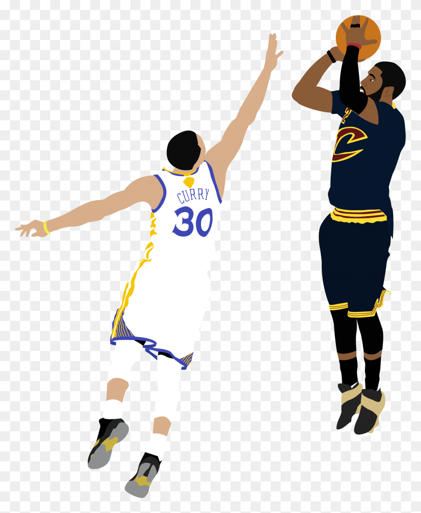 1850x2286 Steph Curry Shooting Kyrie Irving Shot Over Curry, Person, Human, People HD PNG Download