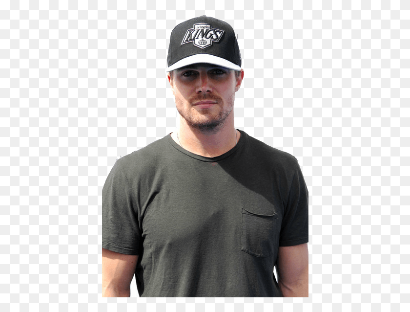 424x578 Stephen Amell Baseball Cap, Clothing, Apparel, Person HD PNG Download