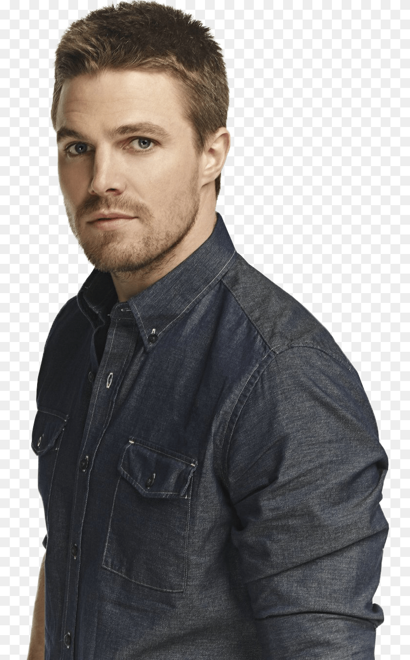 754x1351 Stephen Amell L Denim Look Stephen Amell And Felicity, Adult, Portrait, Photography, Person Transparent PNG