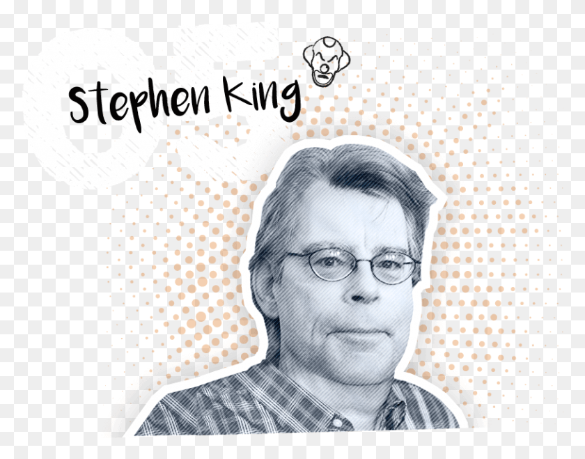 812x624 Stephen King Ganaría Su Sueldo En Ilustración, Persona, Humano, Gafas Hd Png