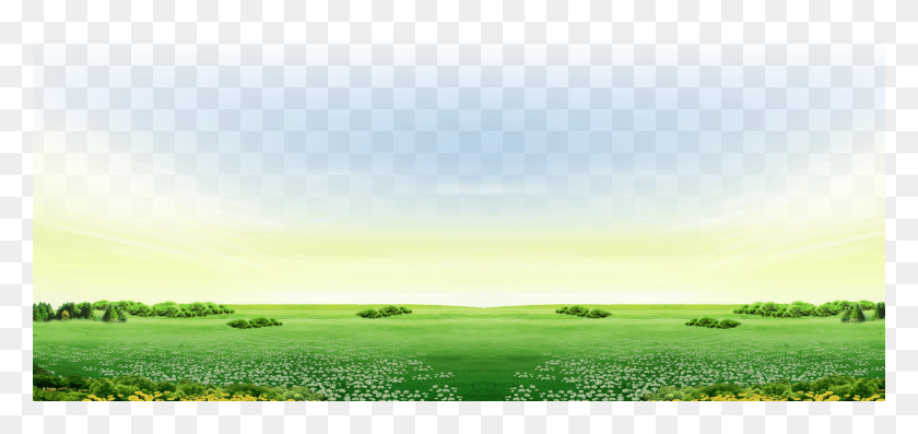 1920x830 Steppe Farm Rural Area Farm Background With Grass HD PNG Download