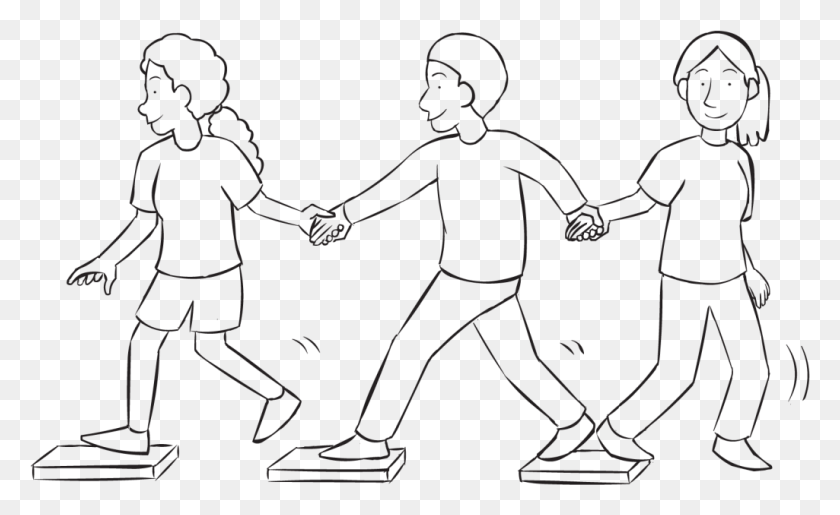 1025x599 Stepping Stones Holding Hands, Hand, Person, Human HD PNG Download