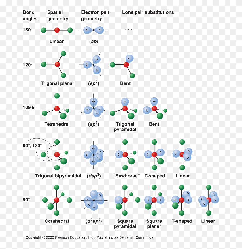 686x803 Steric Number Hybridization And Bond Angles, Diagram, Menu, Text HD PNG Download