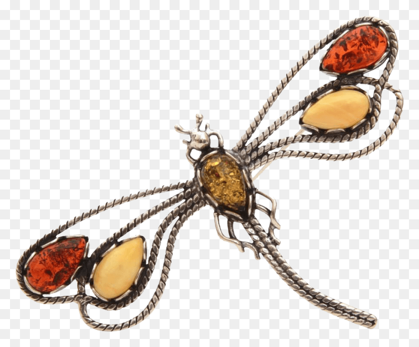 909x742 Sterling Amber Pin Dragonfly Brooch Vintage Bug Pin, Accessories, Accessory, Jewelry HD PNG Download