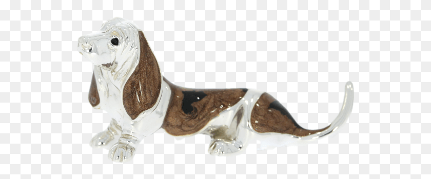 543x289 Sterling Silver Amp Enamel Medium Bassett Hound Dog By Dachshund, Smoke Pipe, Animal HD PNG Download