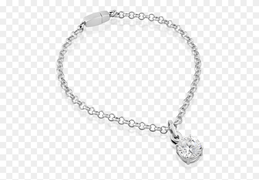 482x523 Sterling Silver Chain Bracelet With Sparkling Clear Chain, Jewelry, Accessories, Accessory HD PNG Download