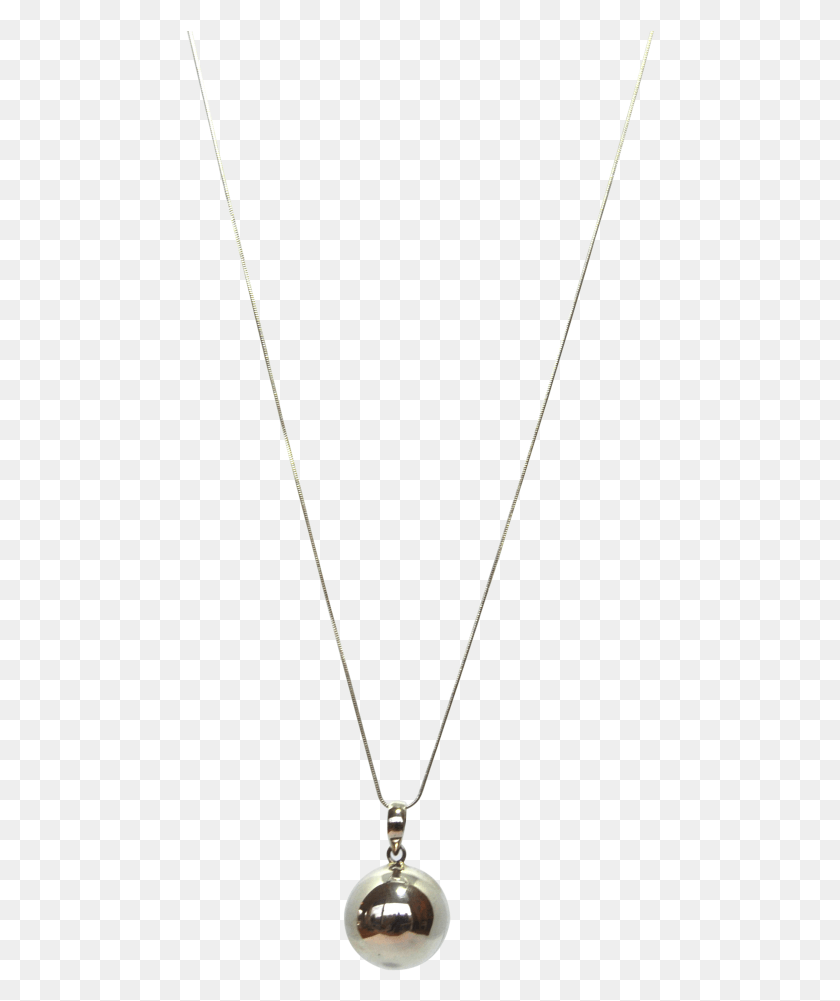 470x941 Sterling Silver Chain With Harmony Ball Locket, Pendant, Necklace, Jewelry HD PNG Download