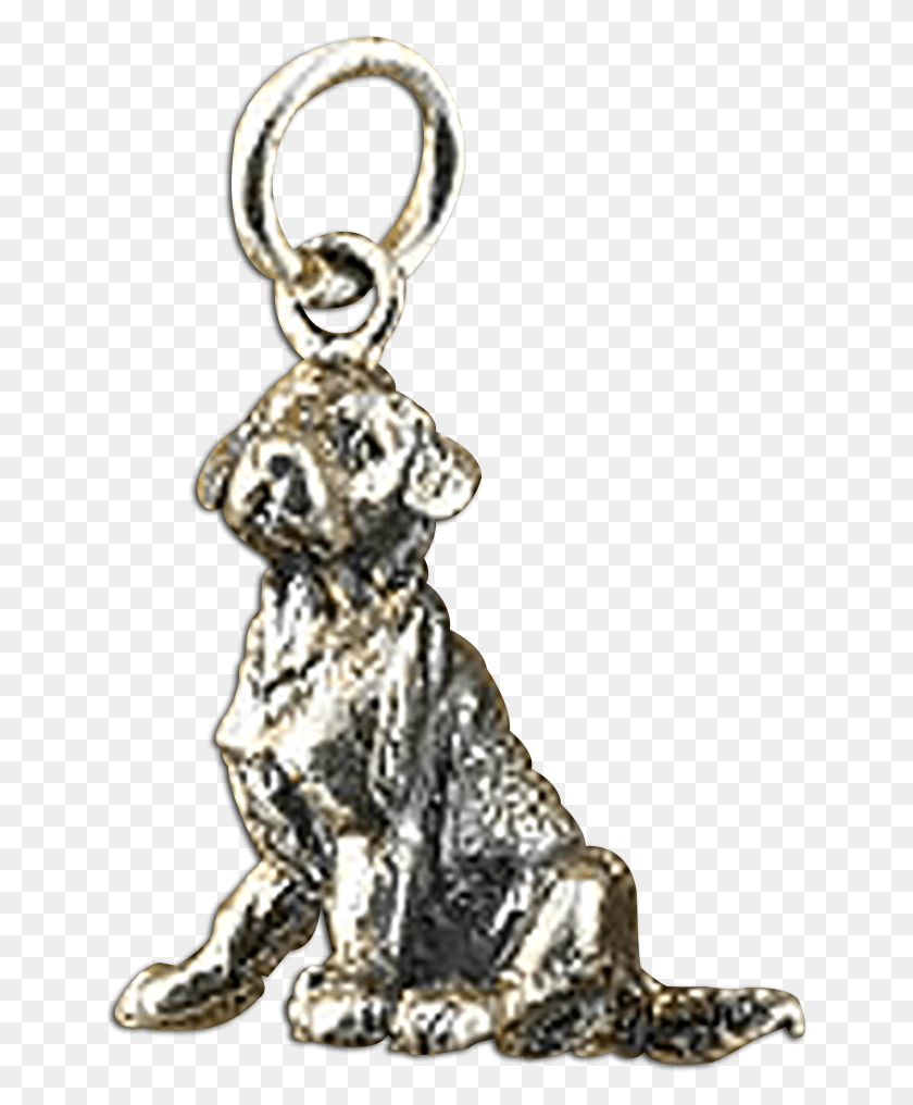 647x956 Sterling Silver Golden Retriever Charms Keychain, Person, Human, Pendant HD PNG Download