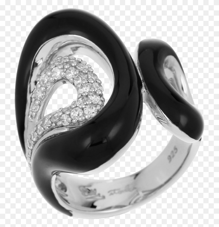 731x811 Sterling Silver Italian Enamel Vapeur Black Ring Pre Engagement Ring, Jewelry, Accessories, Accessory HD PNG Download