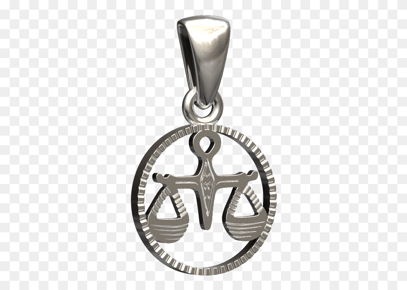 302x539 Sterling Silver Libra Sign Of The Zodiac Pendant Locket, Symbol, Clock Tower, Tower HD PNG Download
