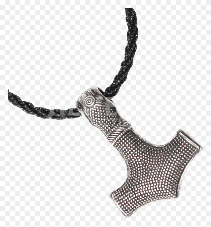 786x851 Sterling Silver Mjolnir Necklace Ds 4021 By Medieval Mjolnir Hammer, Pendant, Slingshot, Arrowhead HD PNG Download
