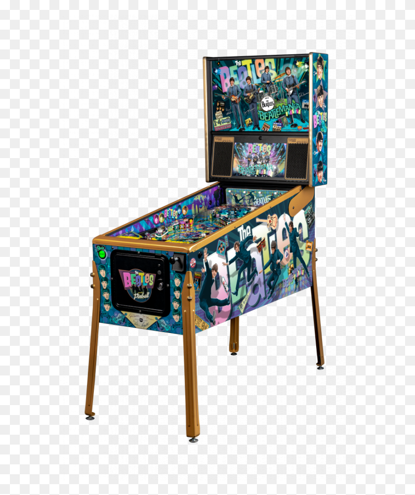 600x942 Stern Beatles Pinball Machine, Arcade Game Machine, Person, Human HD PNG Download