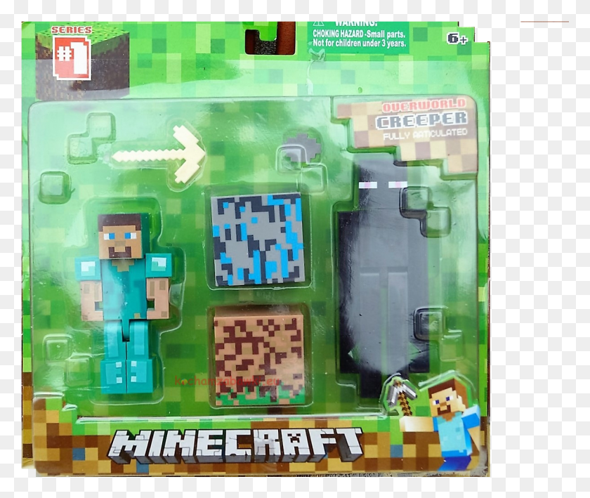 1215x1012 Steve I Enderman Figurki Minecraft Minecraft, Toy, Green, Vegetation HD PNG Download