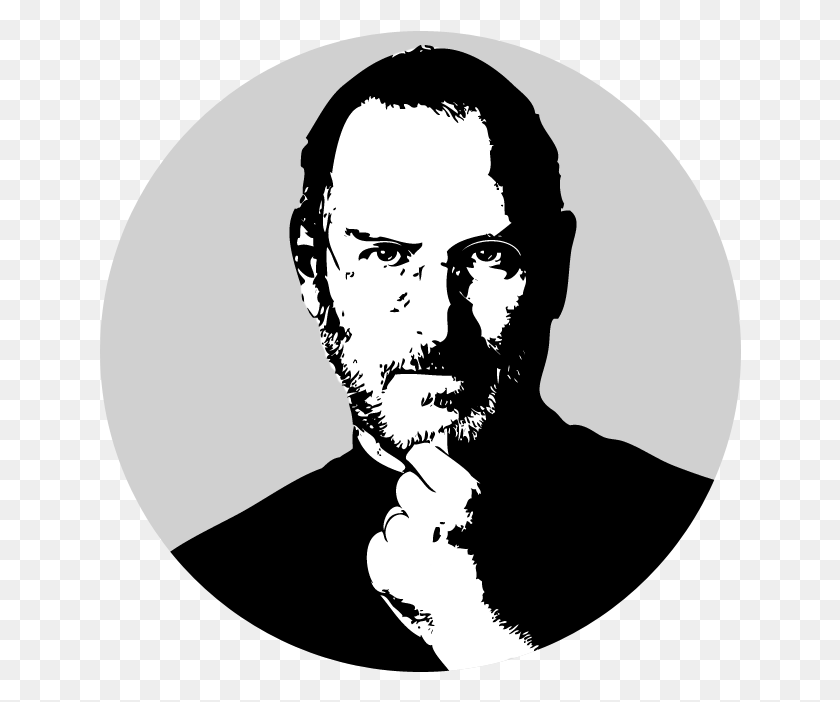 642x642 Steve Jobs Steve Jobs Art, Stencil, Face, Person HD PNG Download