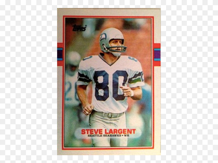 401x570 Steve Largent Football Card Sprint Football, Clothing, Helmet, Person HD PNG Download