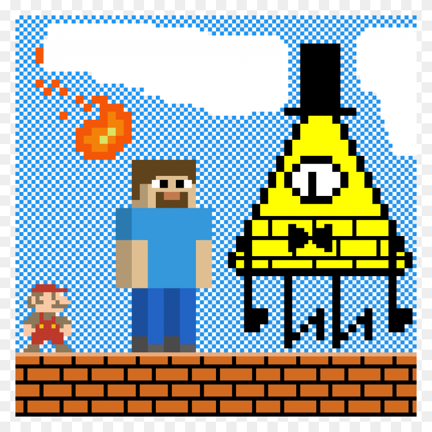 1200x1200 Steve Vs Illuminati Video Games Pixel Art, Pac Man, Super Mario HD PNG Download