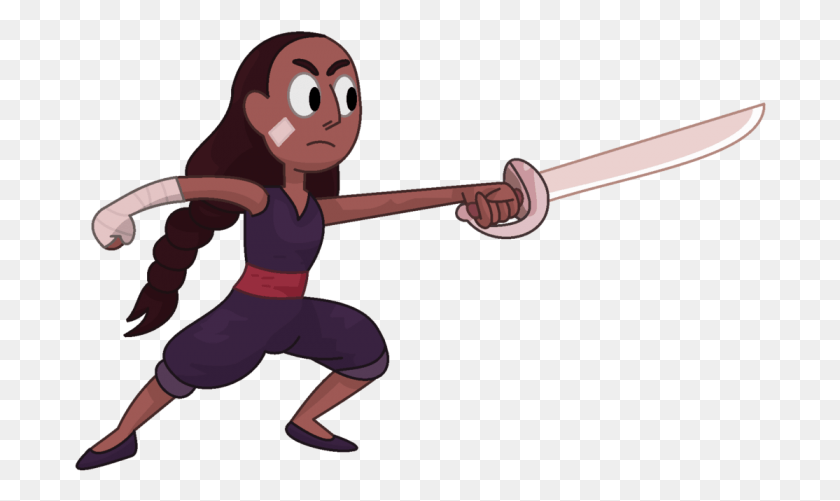 693x441 Steven Universe Connie Connie Steven Universe Fight, Person, Human, Sport HD PNG Download