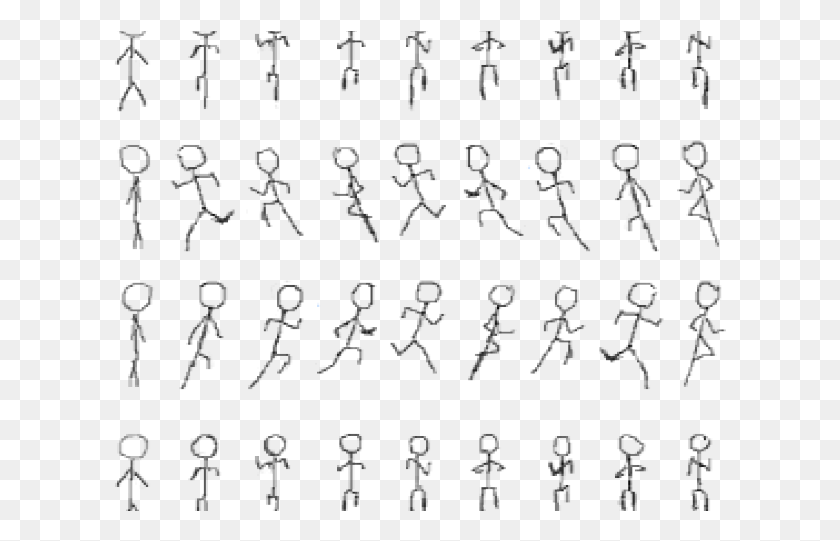 613x481 Stick Figure Animation Sheet, Text, Alphabet, Symbol HD PNG Download