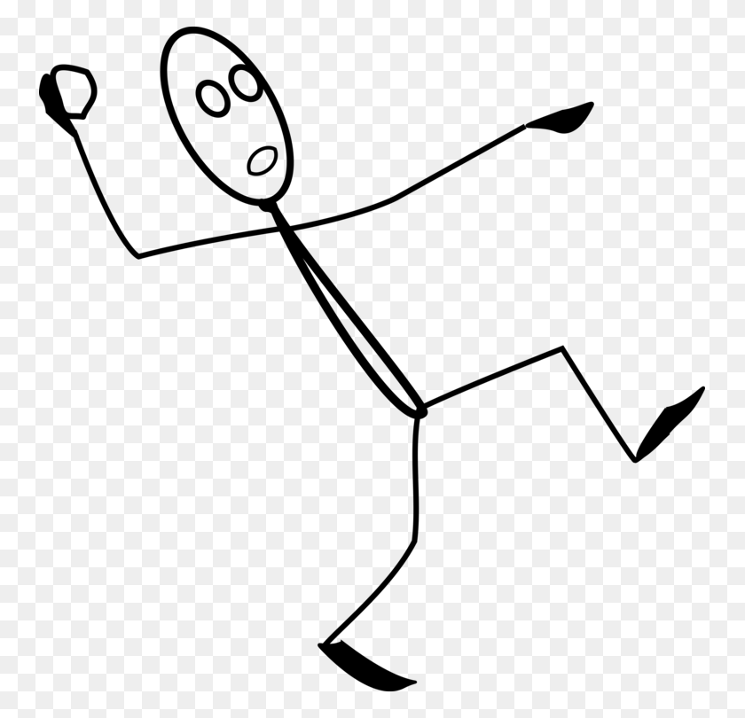 751x750 Stick Figure Computer Icons Drawing Cartoon Stick Figure Throwing Ball, Gray, World Of Warcraft HD PNG Download