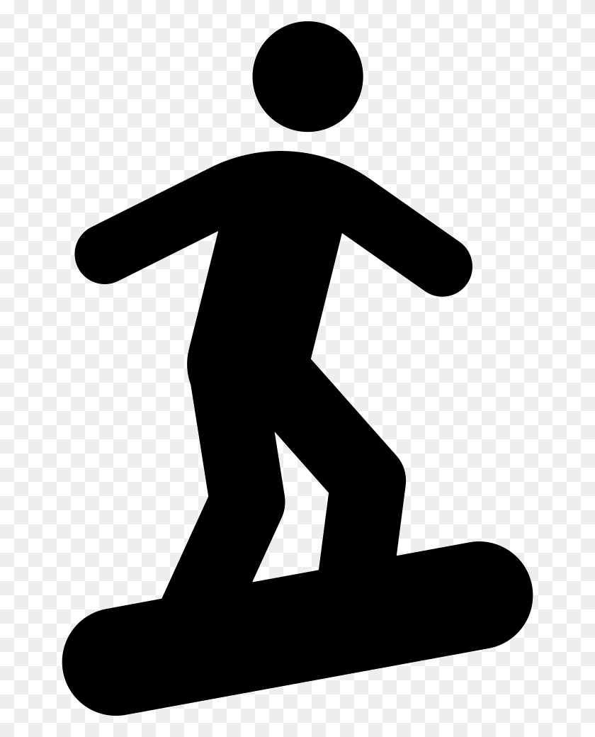 666x980 Stick Figure On Snowboard Comments Stick Figure Skateboarding, Symbol, Person HD PNG Download