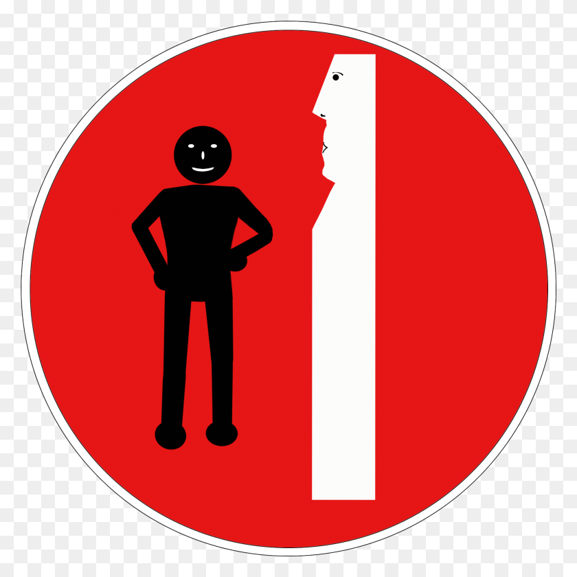 2076x2076 Descargar Png Stick Figure Stick Traffic Sign Rule Hq Photo Links, Símbolo, Persona, Humano Hd Png