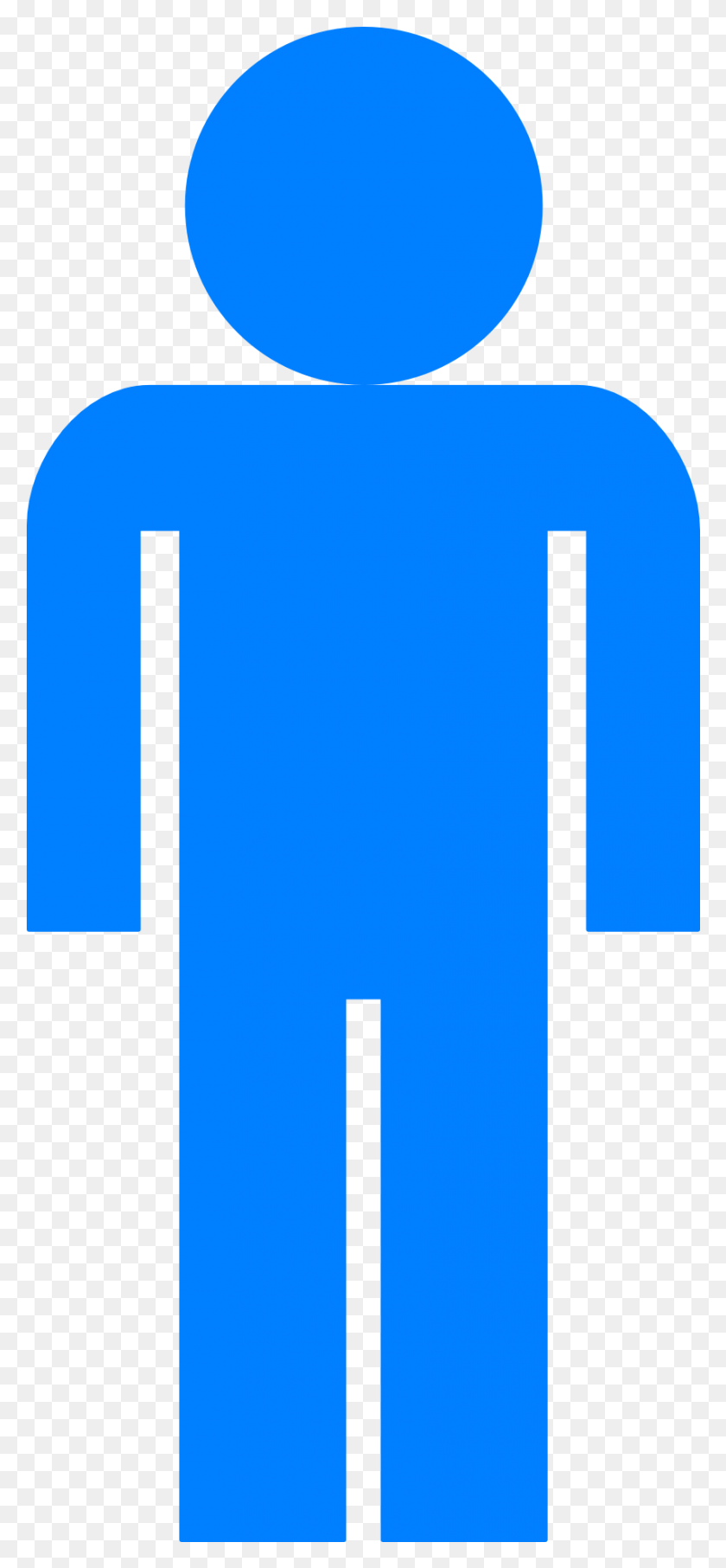 855x1921 Stick Figure Stickman Image Blue Person Clipart, Text, Cross, Symbol HD PNG Download