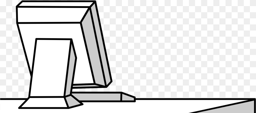 Stick Figure Using Computer, Text Transparent PNG