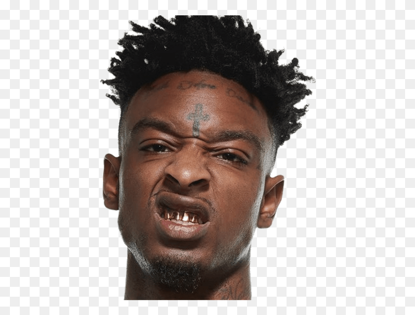 440x577 Pegatina 21 Savage, Cara, Persona, Humano Hd Png