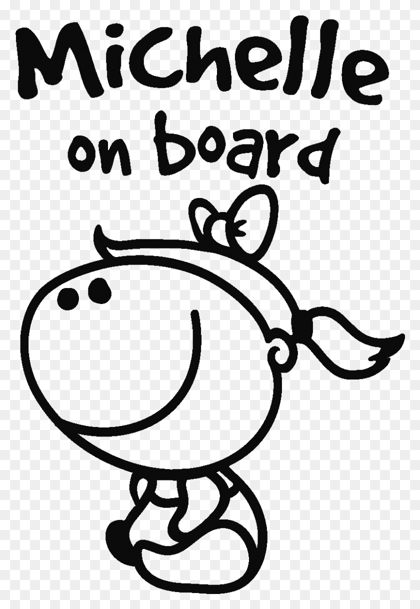 805x1196 Наклейка Baby On Board Personnalisable Fille Ambiance Cartoon, Текст, Алфавит, Плакат Hd Png Скачать