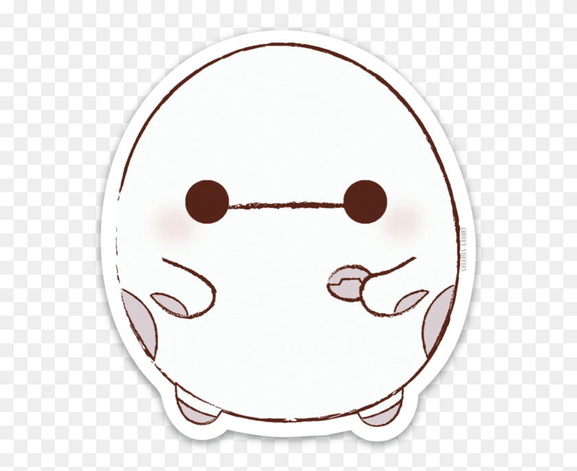 573x626 Etiqueta Engomada De La Baymax Circle Hd Png