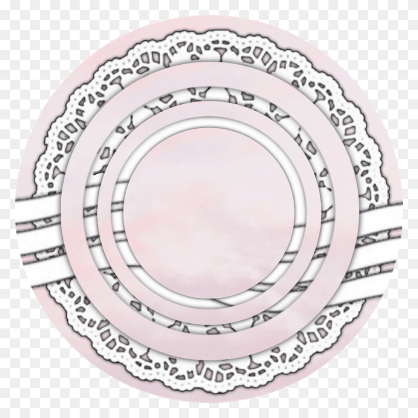 1024x1024 Sticker Circle, Dish, Meal, Food HD PNG Download