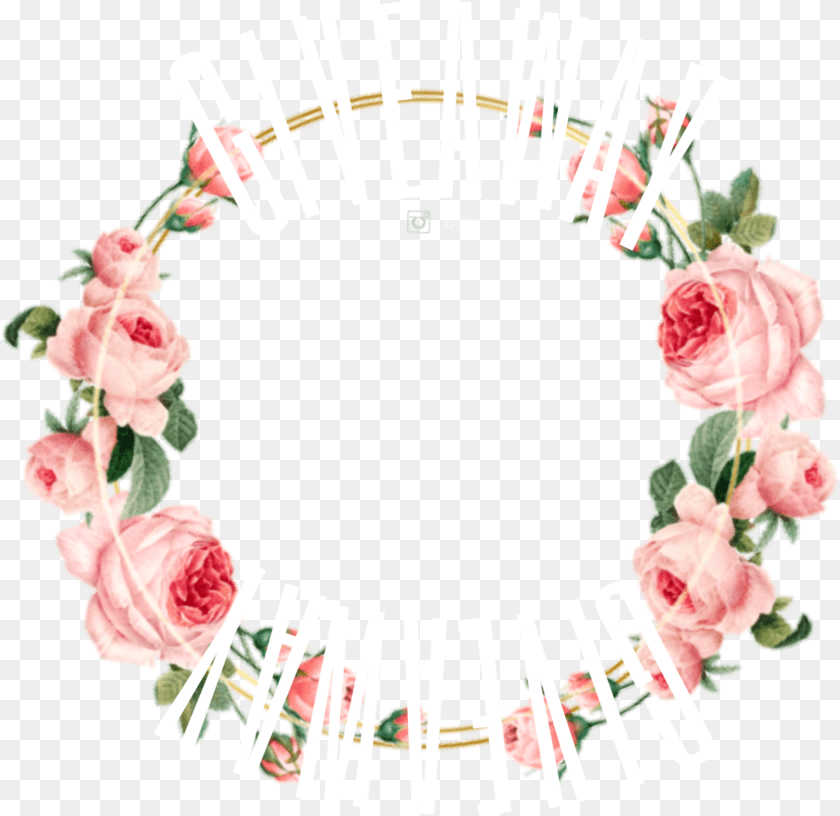 2205x2142 Sticker Circle Circleframe Roses Giveaway Hybrid Tea Rose, Flower, Plant, Wreath, Petal Clipart PNG