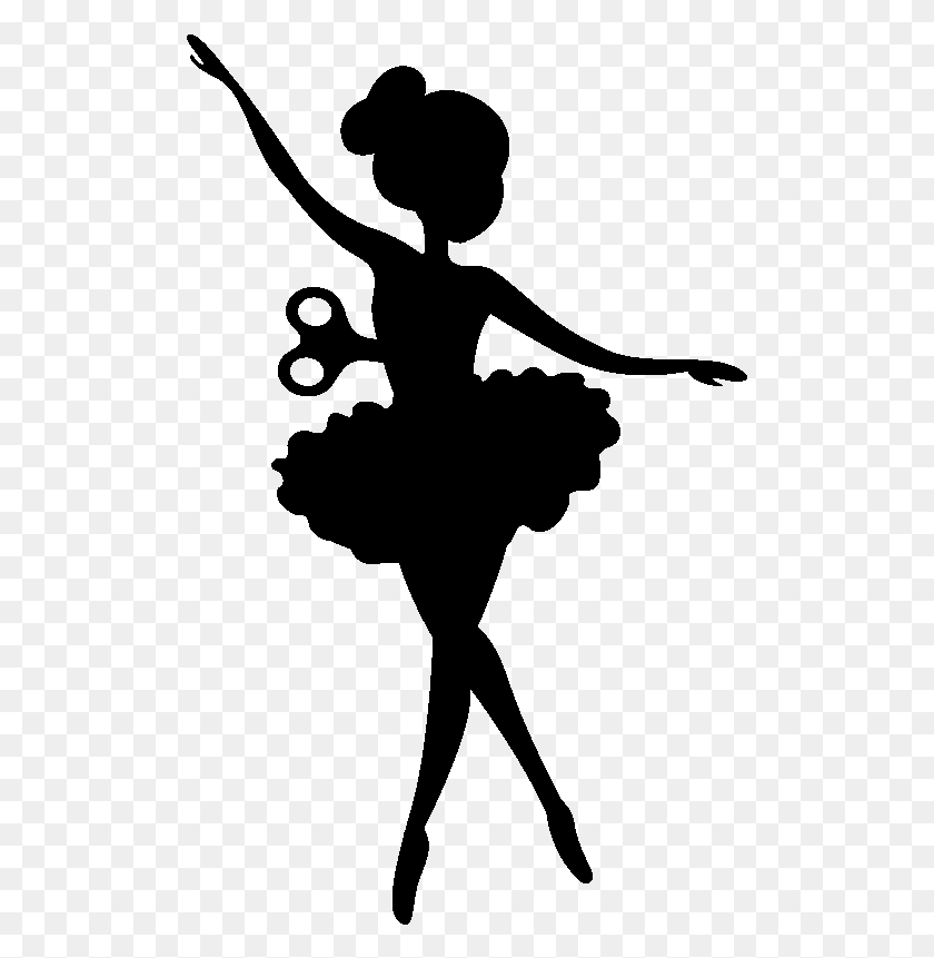505x801 Наклейка Danse Petite Ballerine Ambiance Наклейка Kc6957 Силуэт Danseuse Enfant, Серый, World Of Warcraft Hd Png Скачать