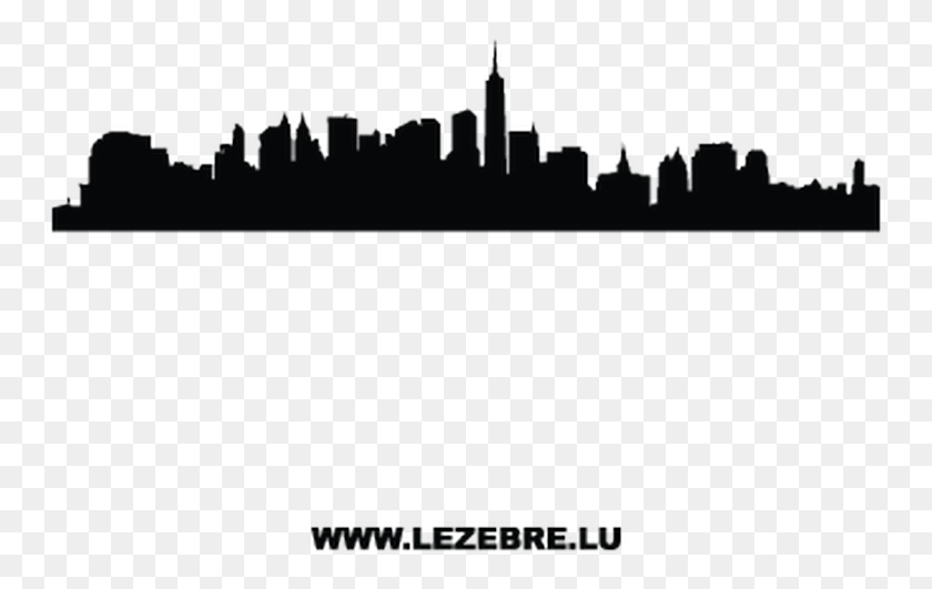 759x471 Sticker Deco Silhouette New York City 3 Skyline Of Florence Italy, Text, Minecraft HD PNG Download