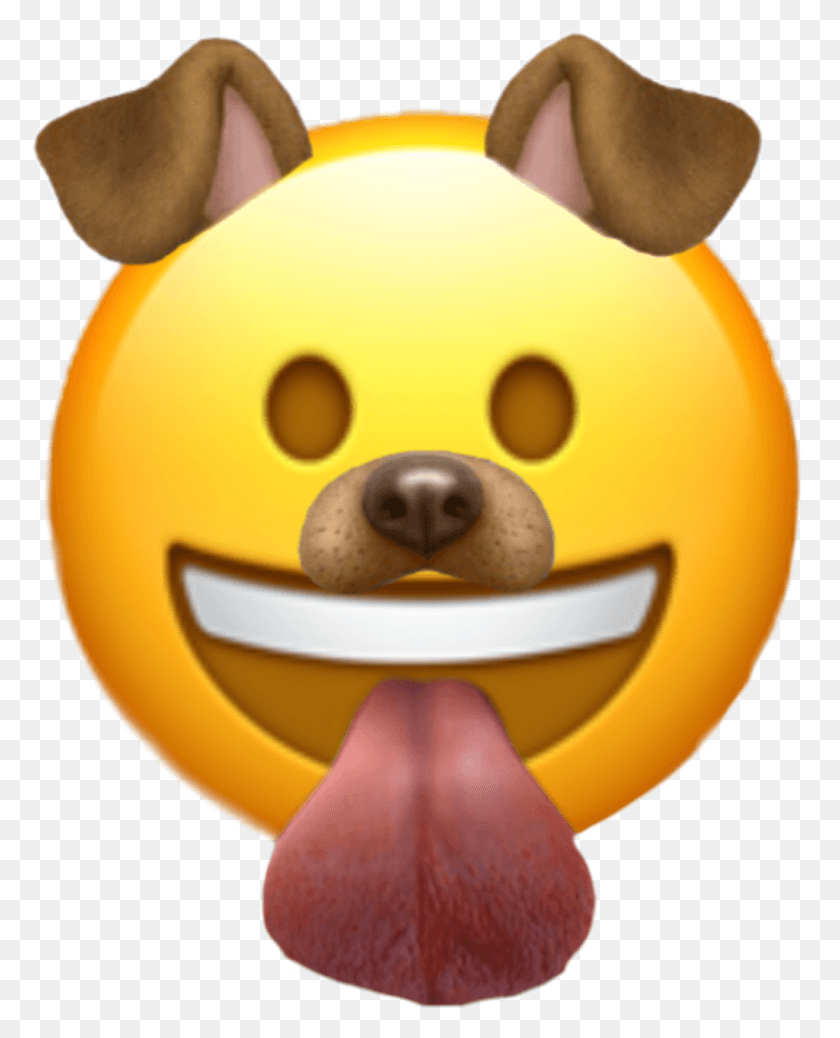 1024x1285 Стикер Собака Dogfilter Emoji Фильтр Snapchat Snapchatfilter, Млекопитающее, Животное, Игрушка Hd Png Скачать