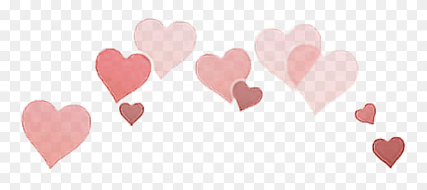 788x318 Стикер Heartsticker Heart Snapchatfilter Прозрачный Фон Сердце Корона, Подушка, Подушка, Резиновый Ластик Png Скачать