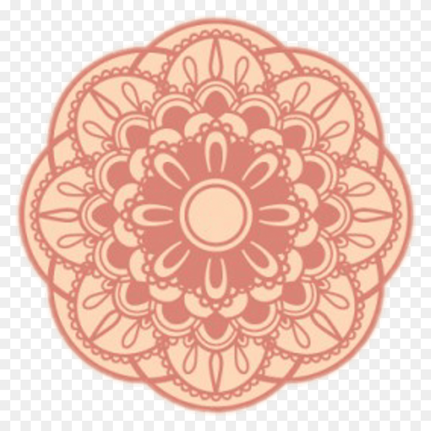 1024x1024 Sticker Mandala Mehndidesign Henna Mehndi, Lace, Rug, Pattern HD PNG Download